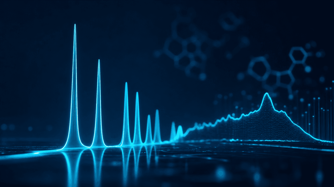 Cyaan HPLC-chromatogram — Certificate of Analysis en zuiverheidsverificatie