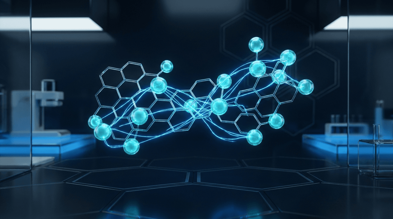 Cyan visualisation of an amino acid chain — the meaning of the word peptide