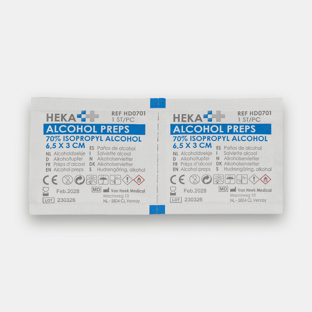 HEKA 70% isopropyl alcohol wipes — Peptide Lab
