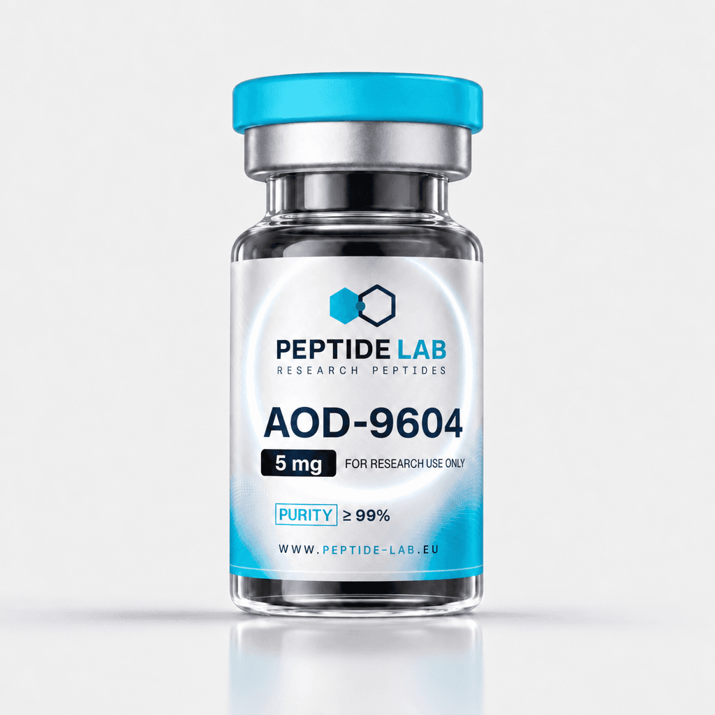 AOD-9604 5 mg HGH-fragment onderzoekspeptide vial met labcertificaat — Peptide Lab
