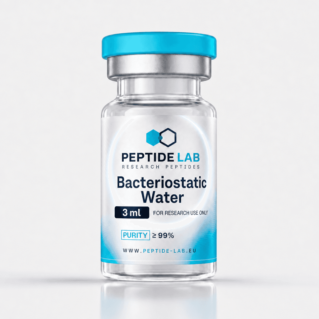 Bacteriostatic water USP, 3 ml vial containing 0.9% benzyl alcohol for reconstitution — Peptide Lab