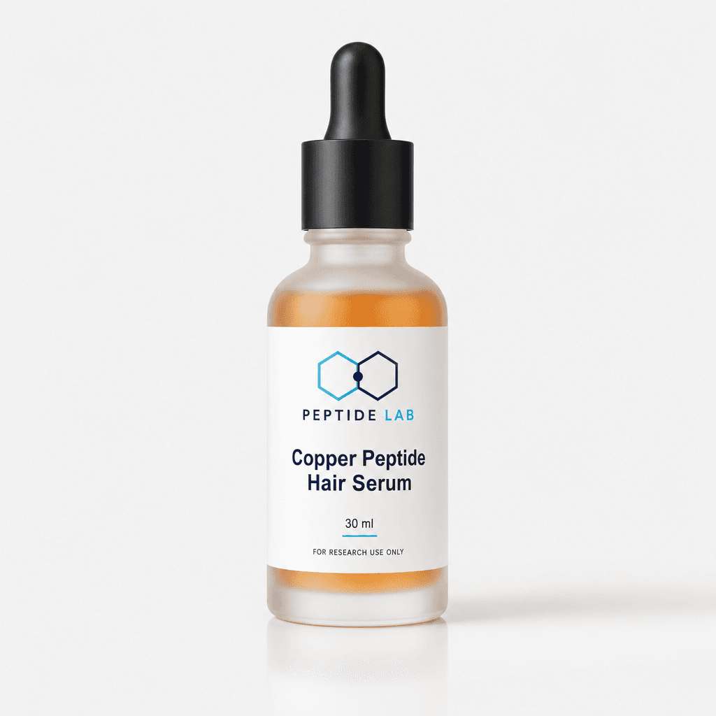 Copper Peptide Hair Serum 30 ml – Flasche mit Kupferpeptid-Haarserum — Peptide Lab