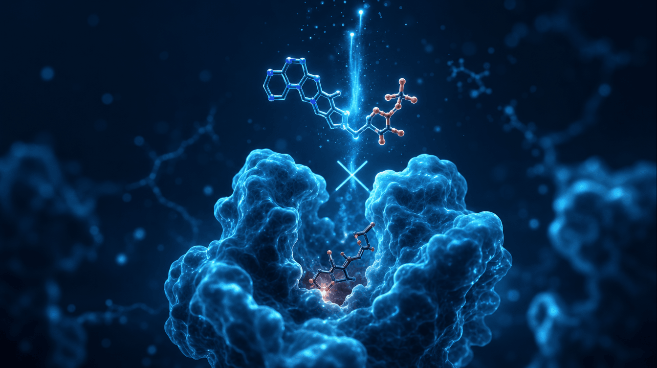 Cyan visualisation of NAD+ and enzyme inhibition — 5-Amino-1MQ research
