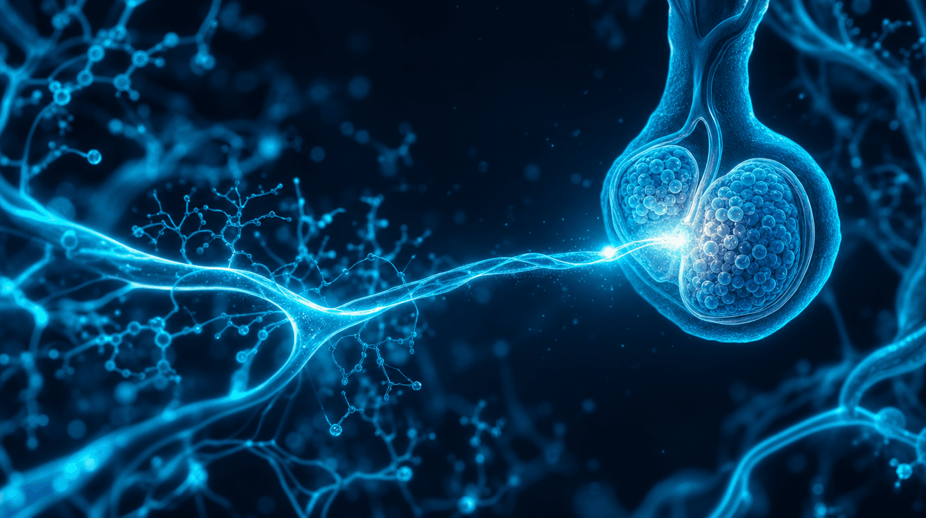 Cyan visualisation of a GHRH analogue and the growth-hormone axis — CJC-1295 research