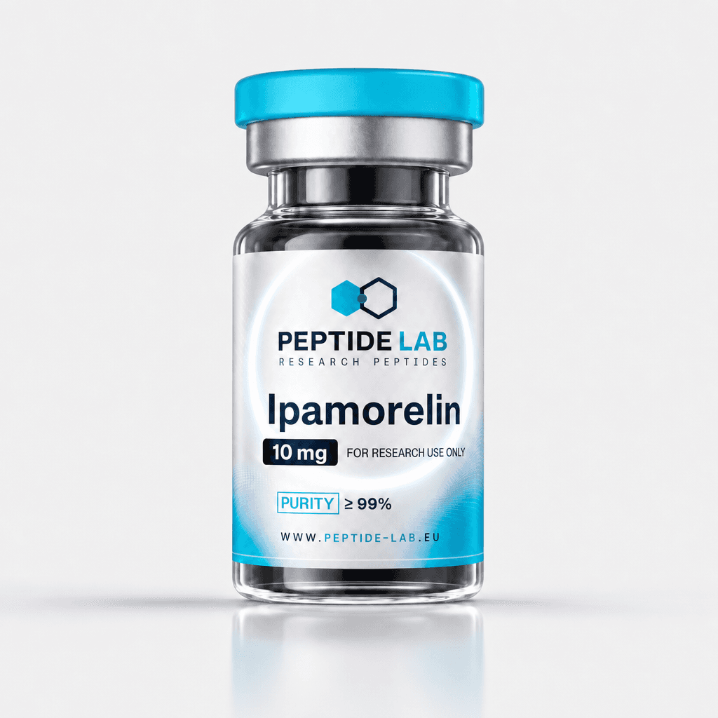 Ipamorelin 10 mg selectieve GHRP onderzoekspeptide vial met labcertificaat — Peptide Lab