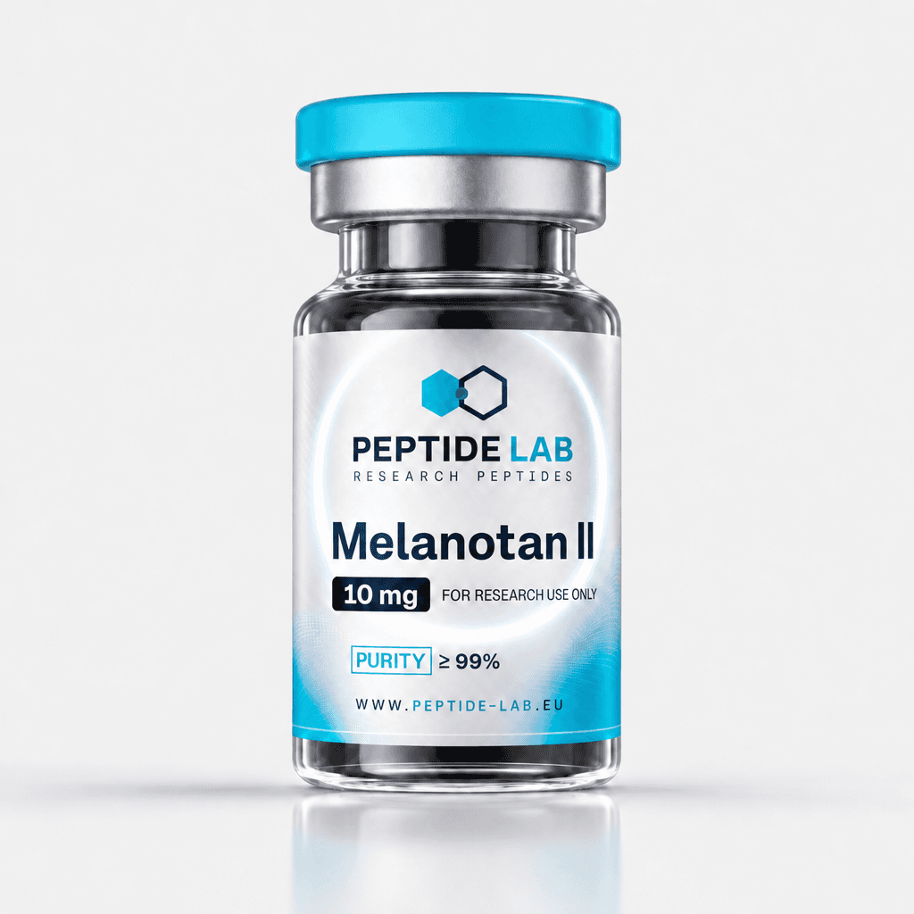 Melanotan II 10 mg pigmentatie onderzoekspeptide vial met labcertificaat — Peptide Lab