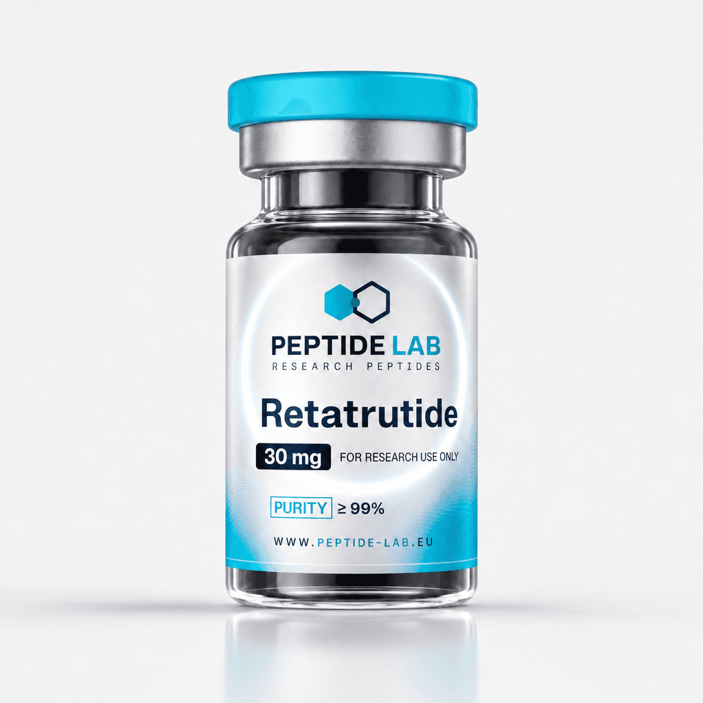 Retatrutide 30 mg – GLP-1/GIP/Glucagon-Triple-Agonist, Peptid für die Forschung — Peptide Lab