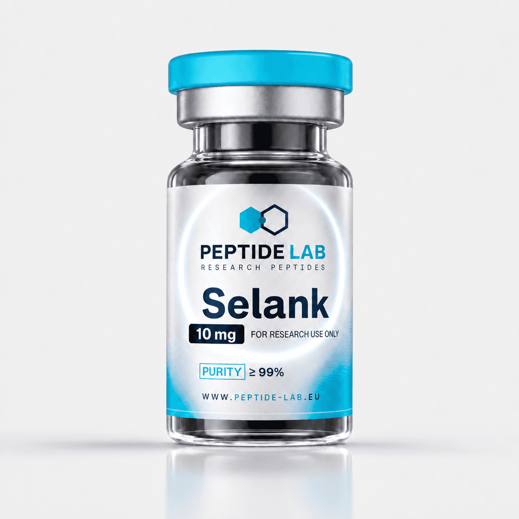 Selank 10 mg anxiolytic nootropic research peptide vial with lab certificate — Peptide Lab