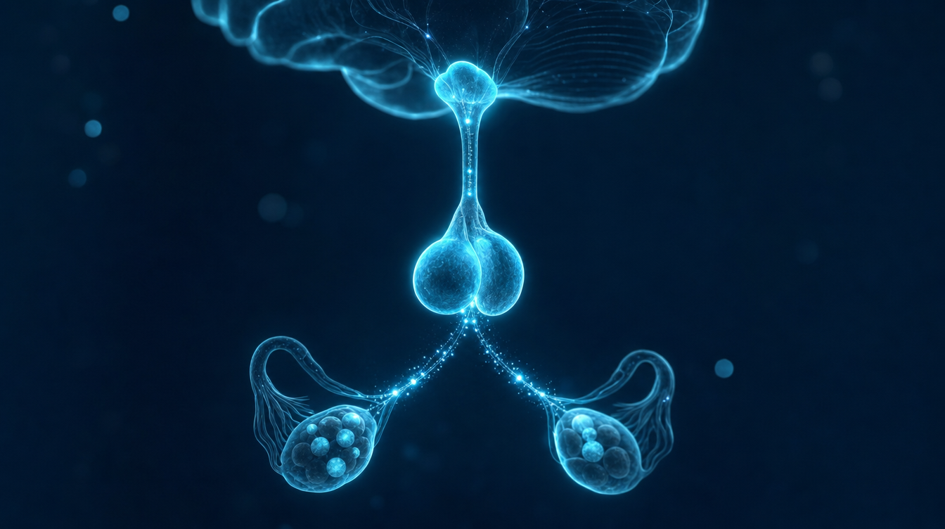 Visualisierung der Hypothalamus-Hypophysen-Gonaden-Achse — HCG-Untersuchung zur hormonellen Regulation